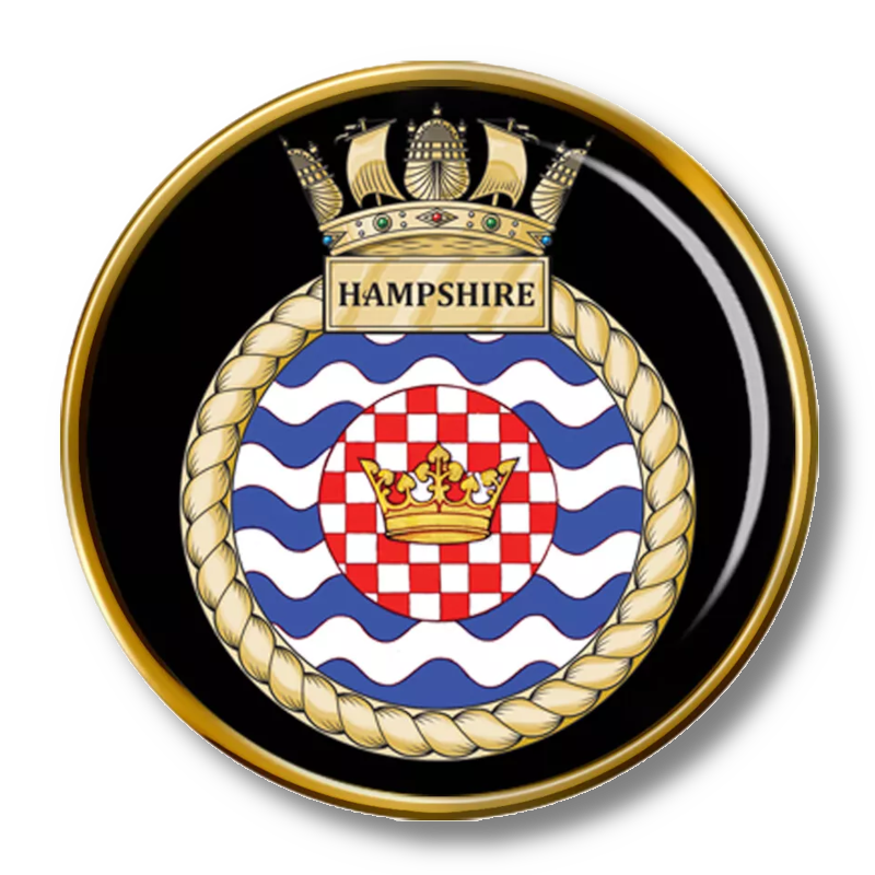 HMS Hampshire Lapel Pin Badge