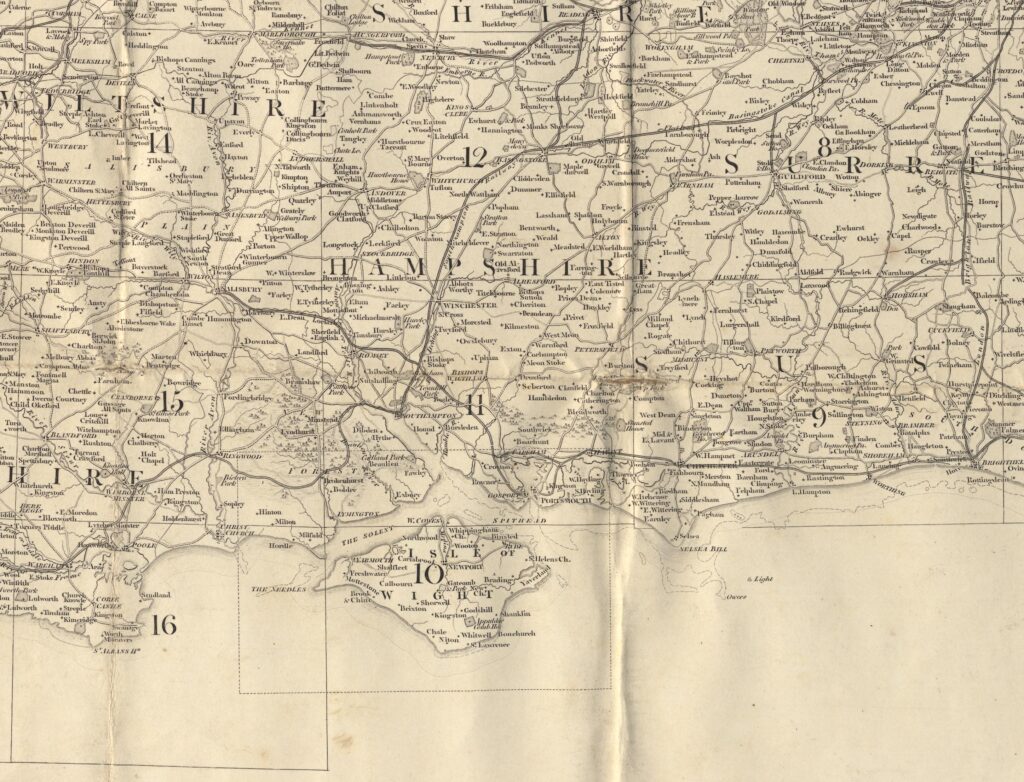 1810 – Ordnance Survey’s Map of Hampshire